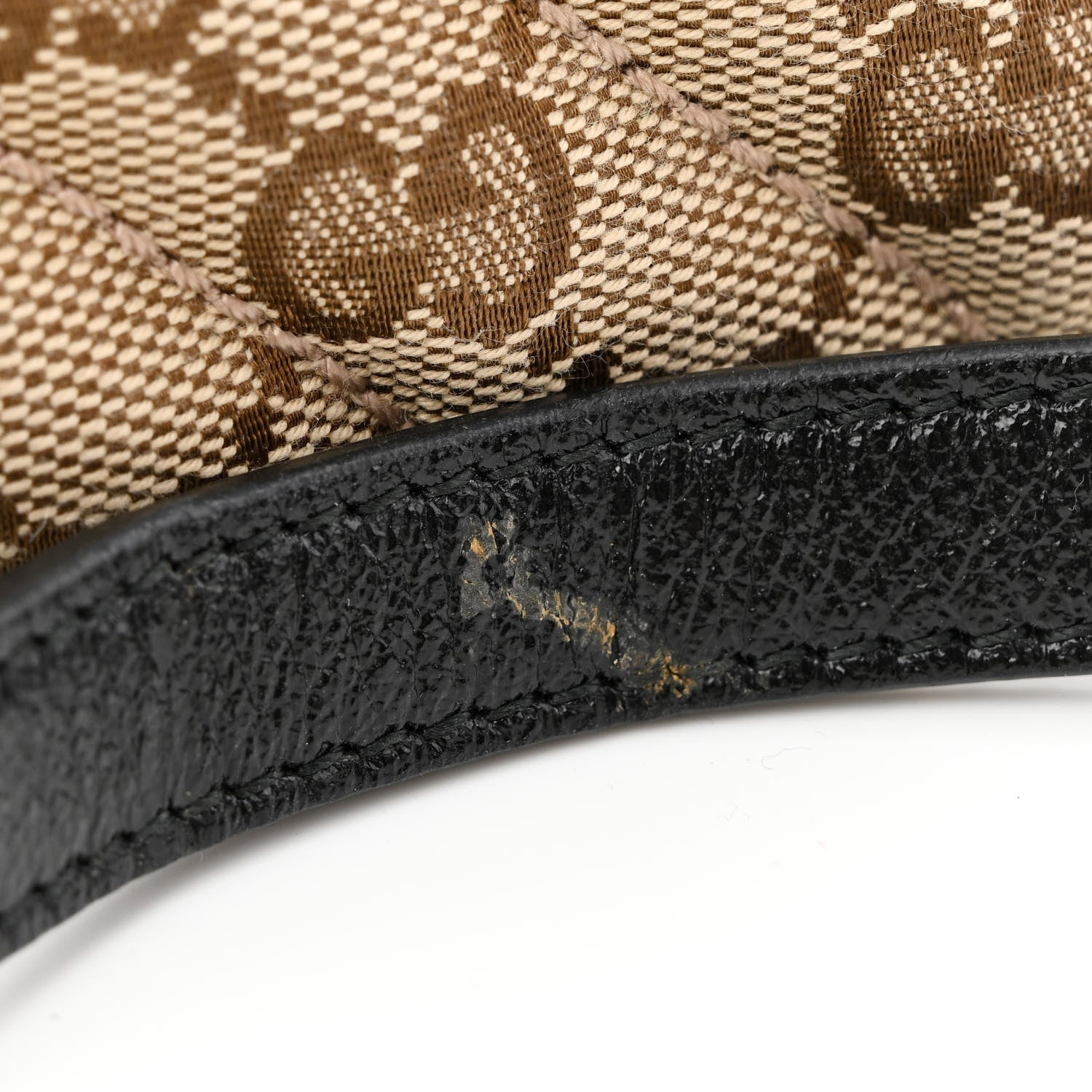 Gucci Monogram Azalea Calfskin Matelasse Diagonal Small GG Marmont Top Handle Shoulder Bag Beige Ebony Black 11 of 11