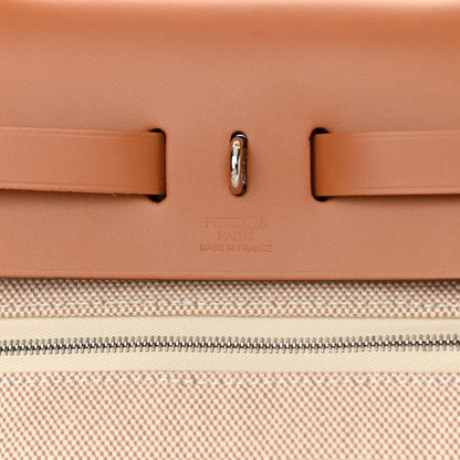 Hermes Vache Hunter Criss Viking Herbag Zip Retourne 31 PM Ecru Beige Naturel 7 of 10