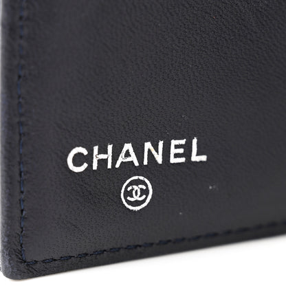 Chanel Lambskin Quilted Large Flap Wallet Navy 6 of 11