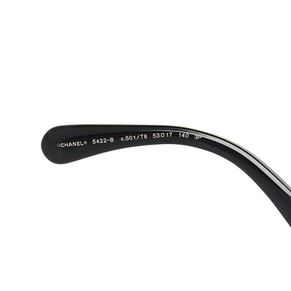 Chanel Acetate Strass Polarized Square Sunglasses 5422-B Black 5 of 7