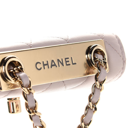Chanel Lambskin Quilted Trendy CC Card Holder On Chain Light Purple 9 of 9