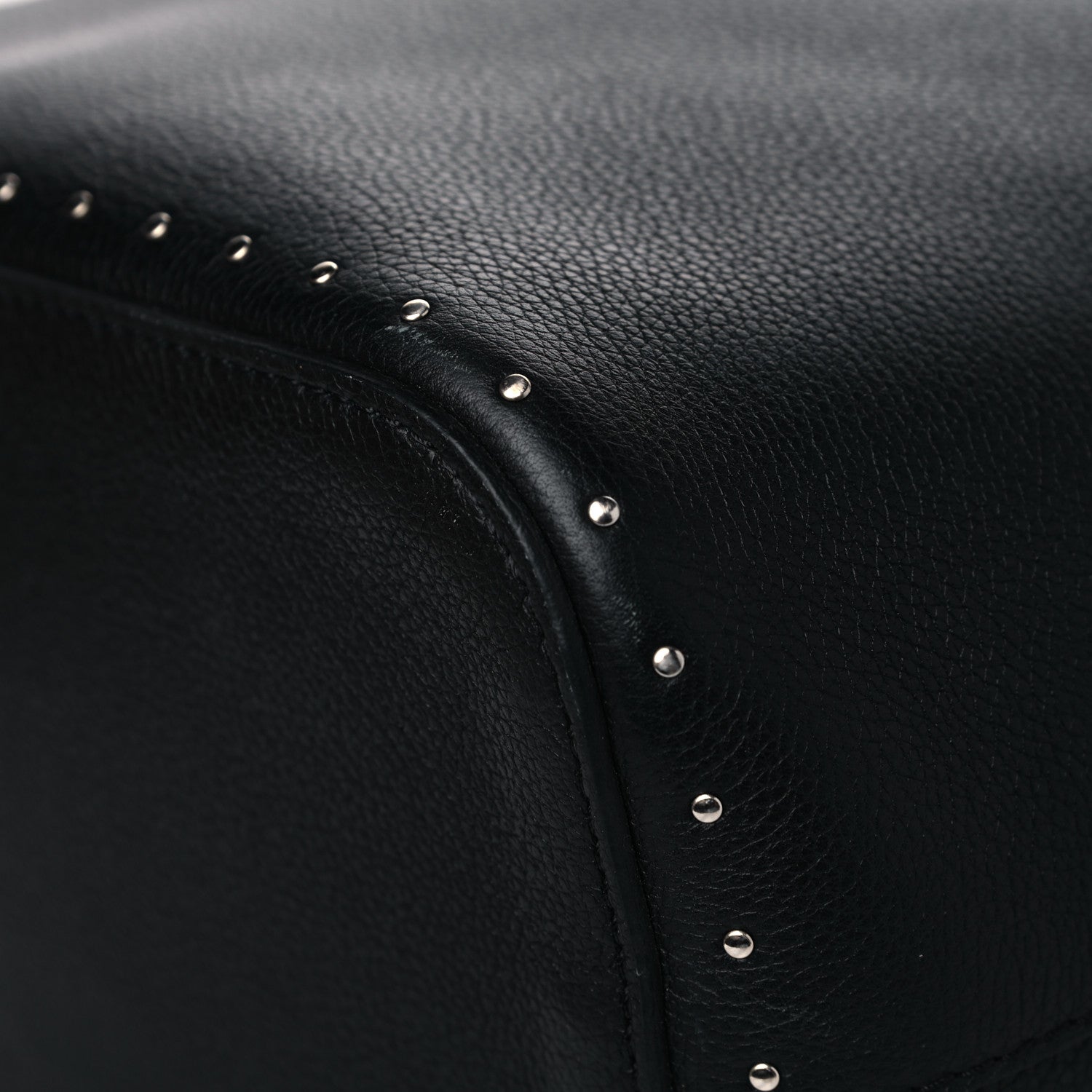 Louis Vuitton Soft Calfskin Lockme Studs Bucket Black 13 of 16