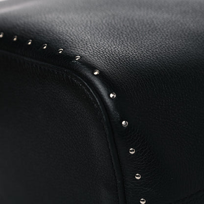 Louis Vuitton Soft Calfskin Lockme Studs Bucket Black 13 of 16