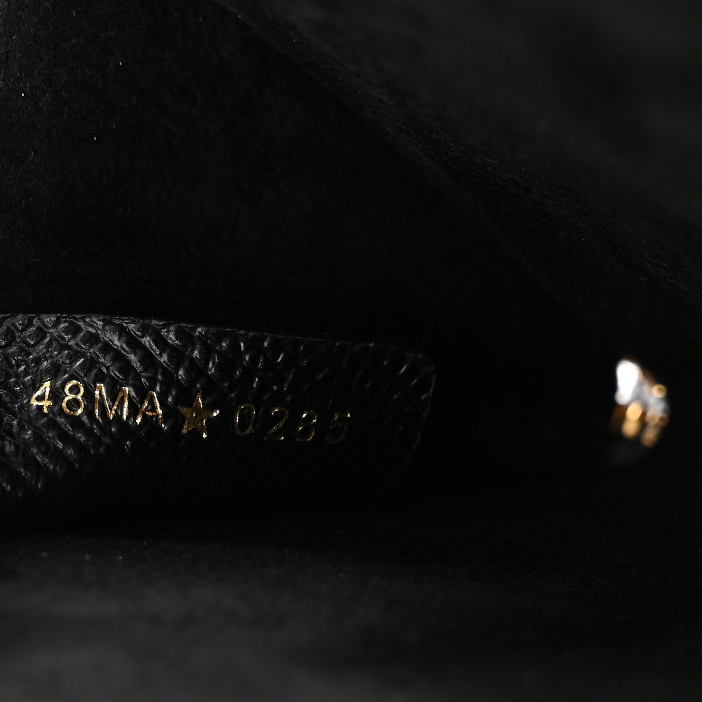Grained Calfskin Caro Double Pouch Black