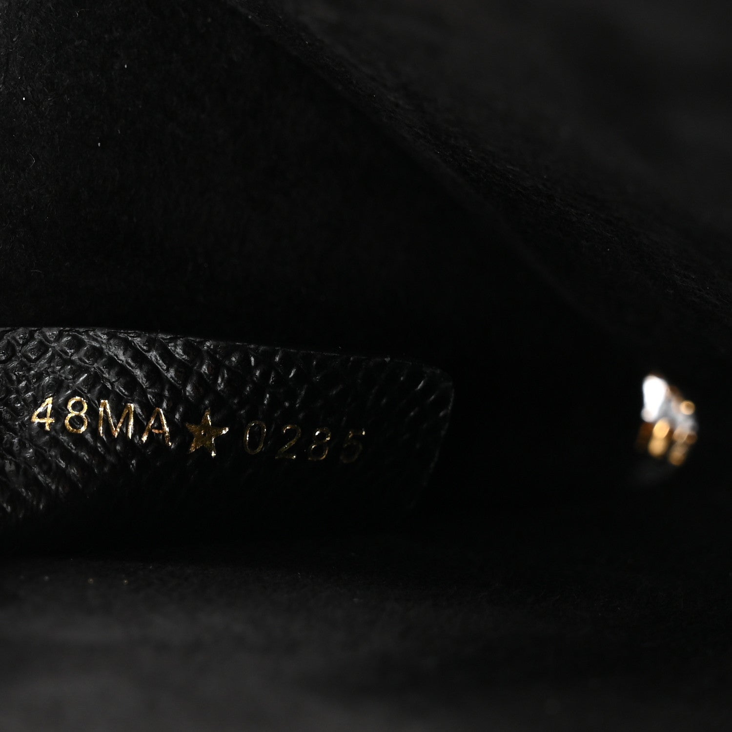 Christian Dior Grained Calfskin Caro Double Pouch Black 7 of 10