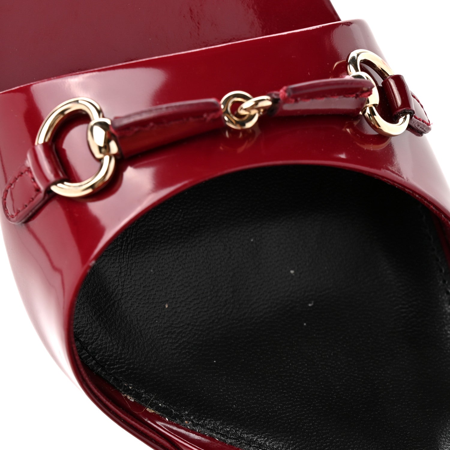 Gucci Nappa Regent Strappy Horsebit Sandals 39 Maple Red 9 of 11