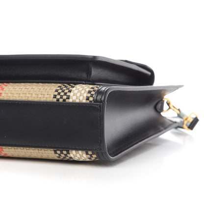 Burberry Calfskin Check Mini Pocket Bag Black 6 of 11