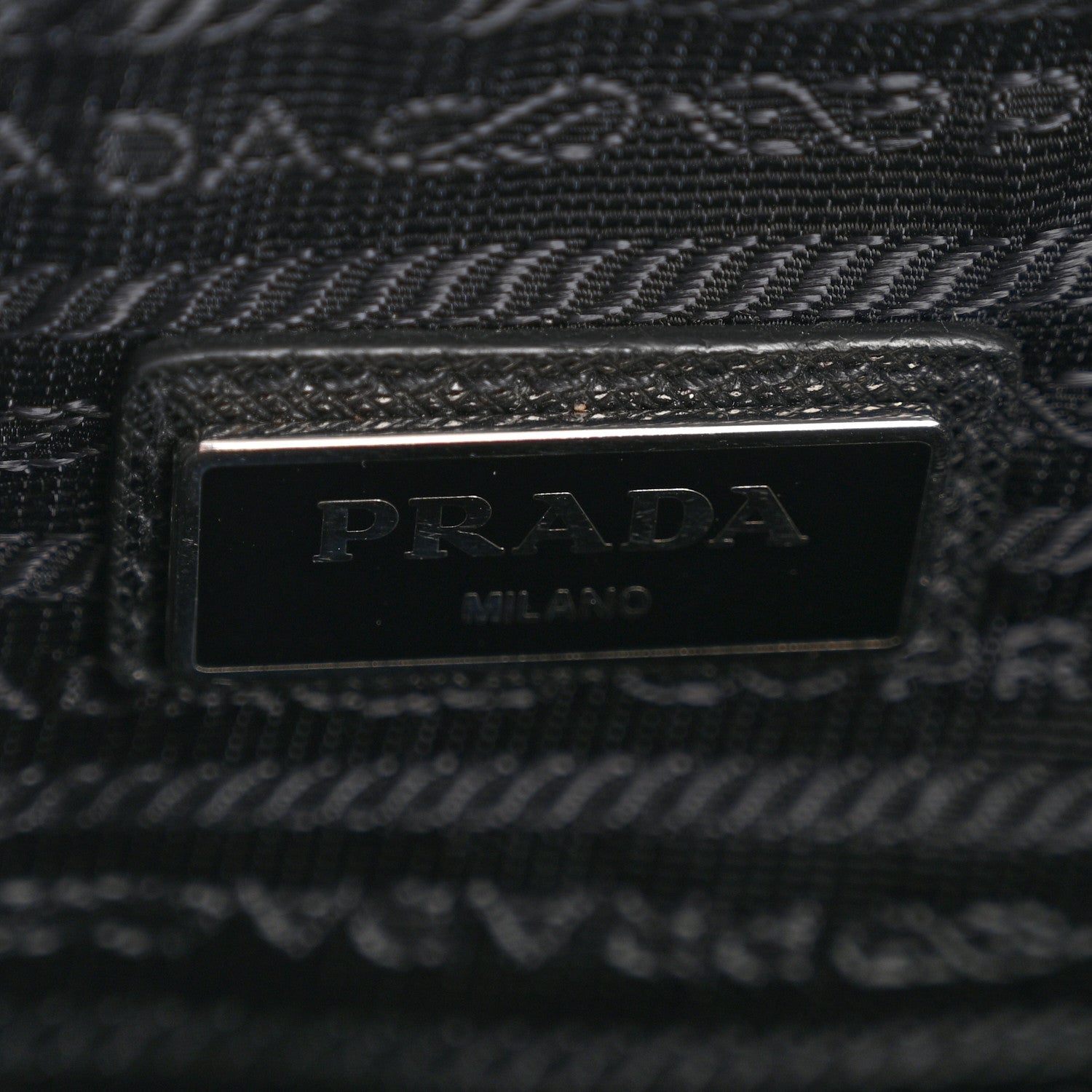 Prada Re-Nylon Saffiano Travel Brique Crossbody Bag Black 6 of 14