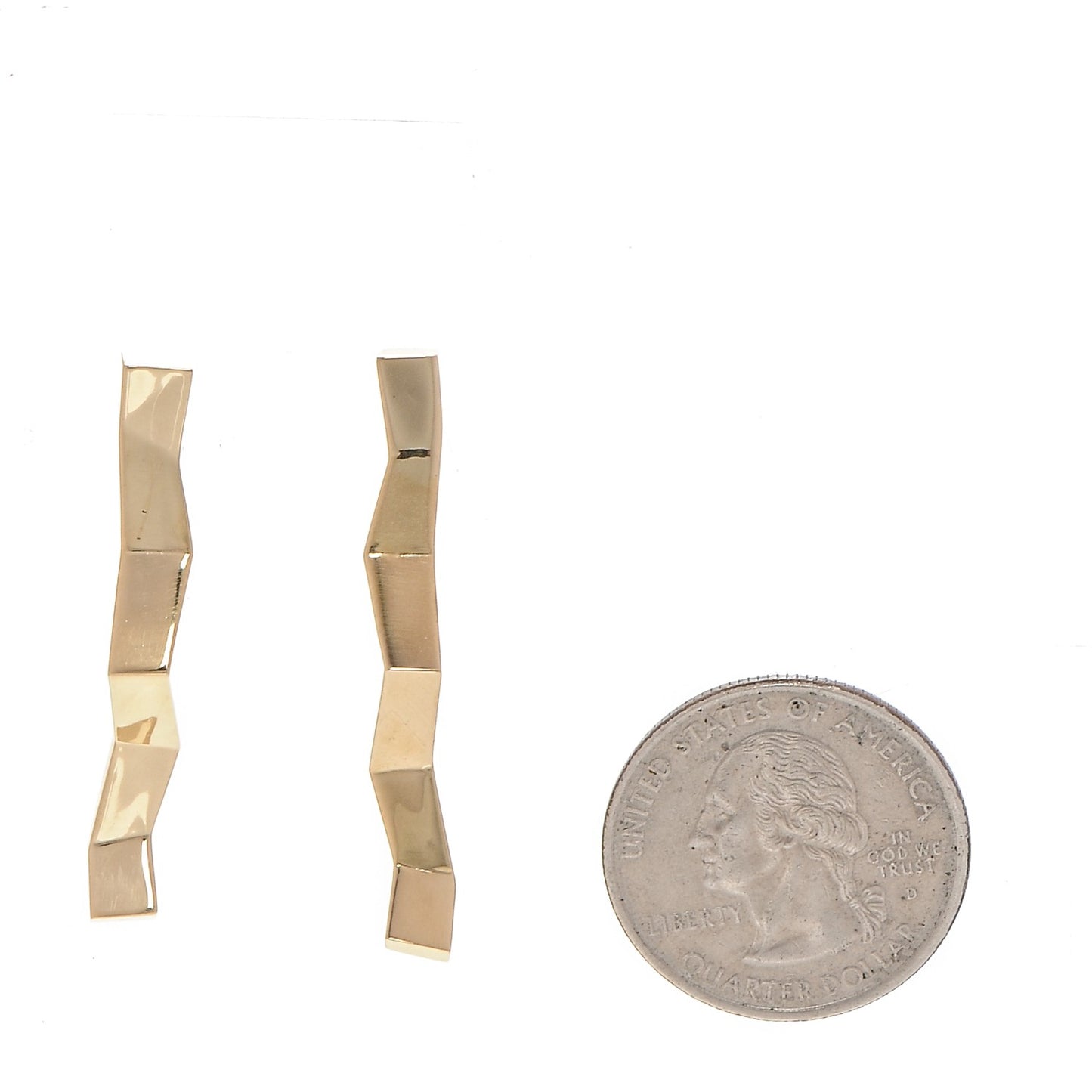 18K Yellow Gold Frank Gehry Fold Earrings