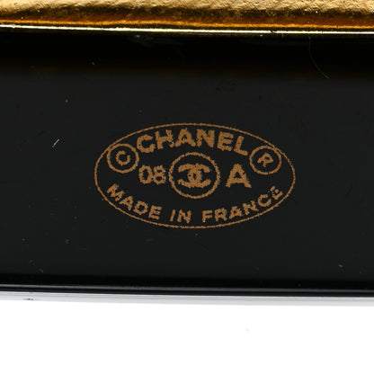 Chanel Resin Crystal CC Hair Clip Barrette Black 3 of 3
