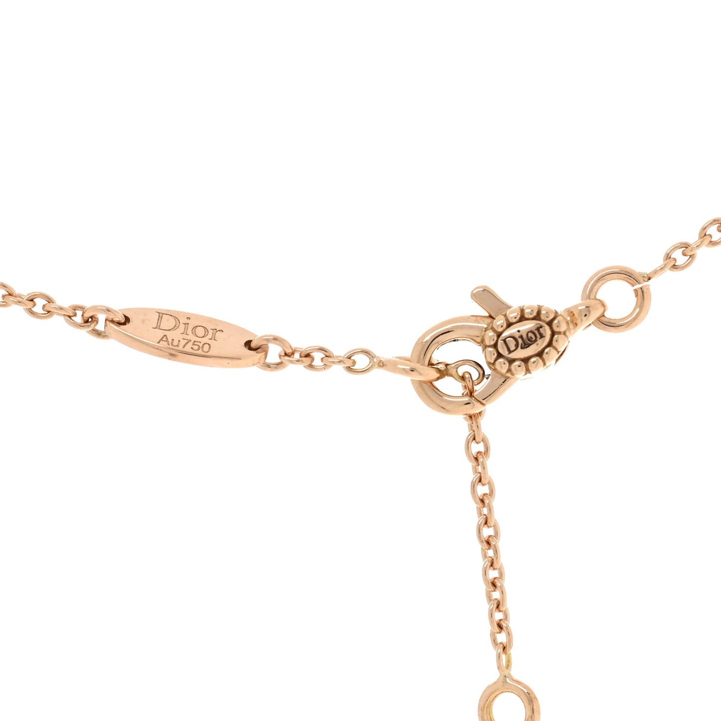 18K Rose Gold Diamond Black Onyx Rose Des Vents Necklace