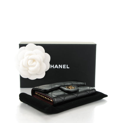 Chanel Caviar Quilted 6 Key Holder Black 4 of 8