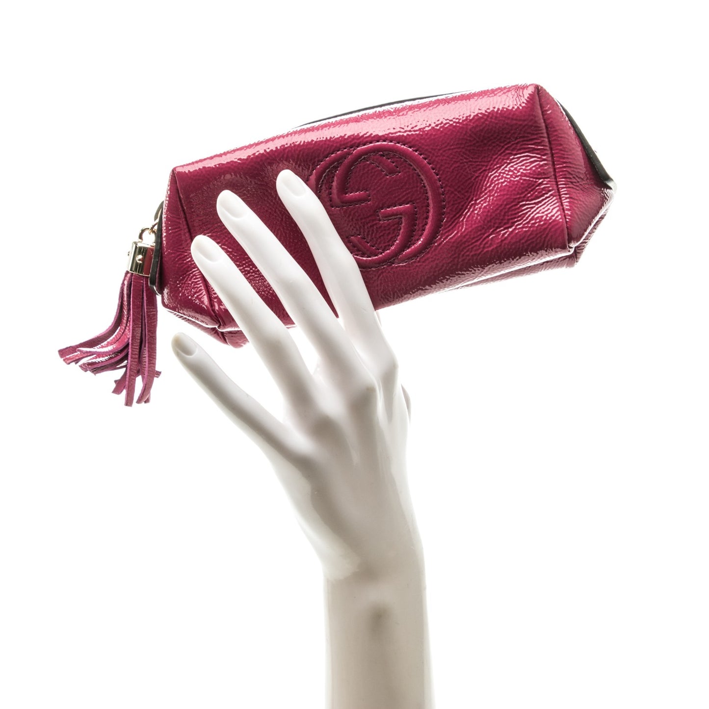 Vernice Naplack Small Soho Cosmetic Case Bright Bouganville