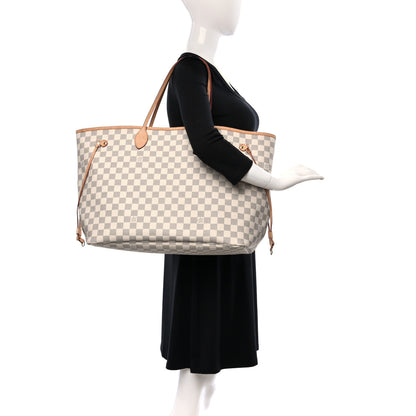 Louis Vuitton Damier Azur Neo Neverfull GM Rose Ballerine 2 of 9