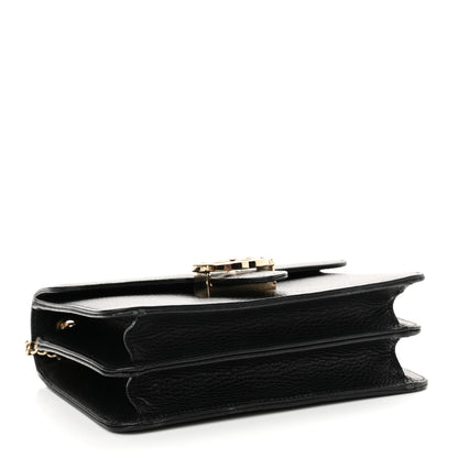 Gucci Dollar Calfskin Small Interlocking G Shoulder Bag Black 4 of 15