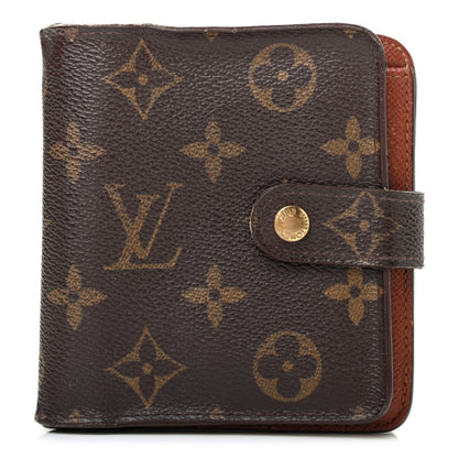 Louis Vuitton Monogram Compact Zippe Zipped Wallet 1 of 10