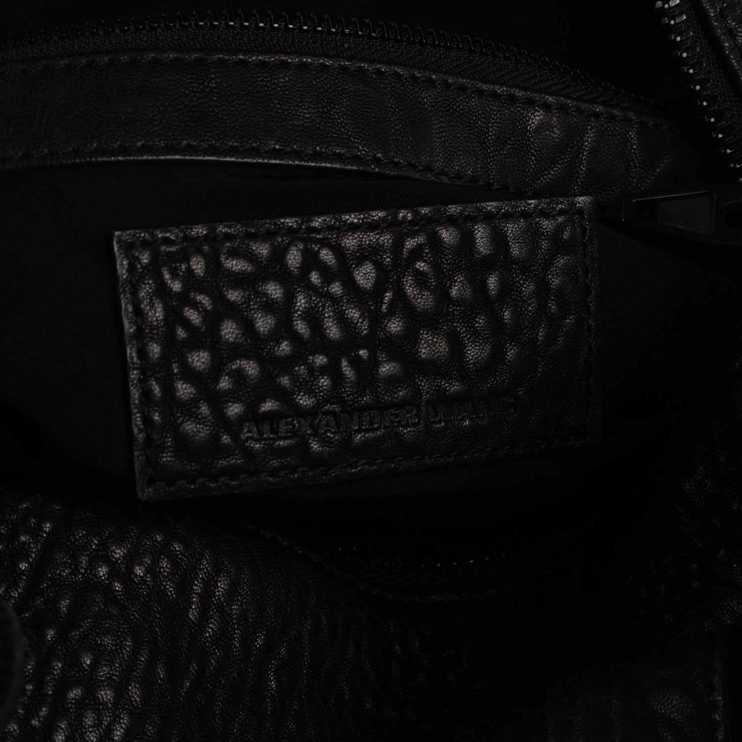 Alexander Wang Pebbled Lambskin Rocco Black Matte Black Hardware 7 of 8
