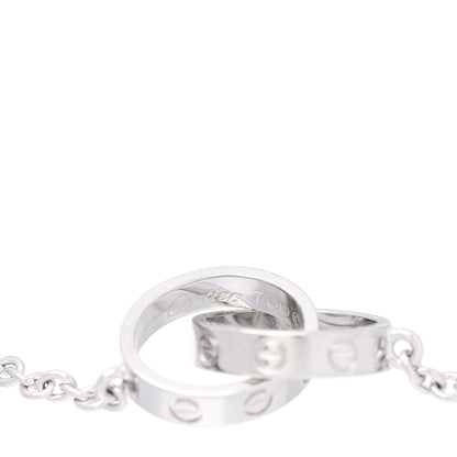 Cartier 18K White Gold Interlocking LOVE Bracelet 3 of 5