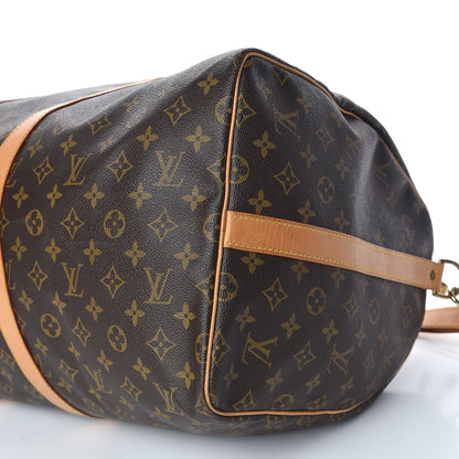 Louis Vuitton Monogram Keepall Bandouliere 55 17 of 20