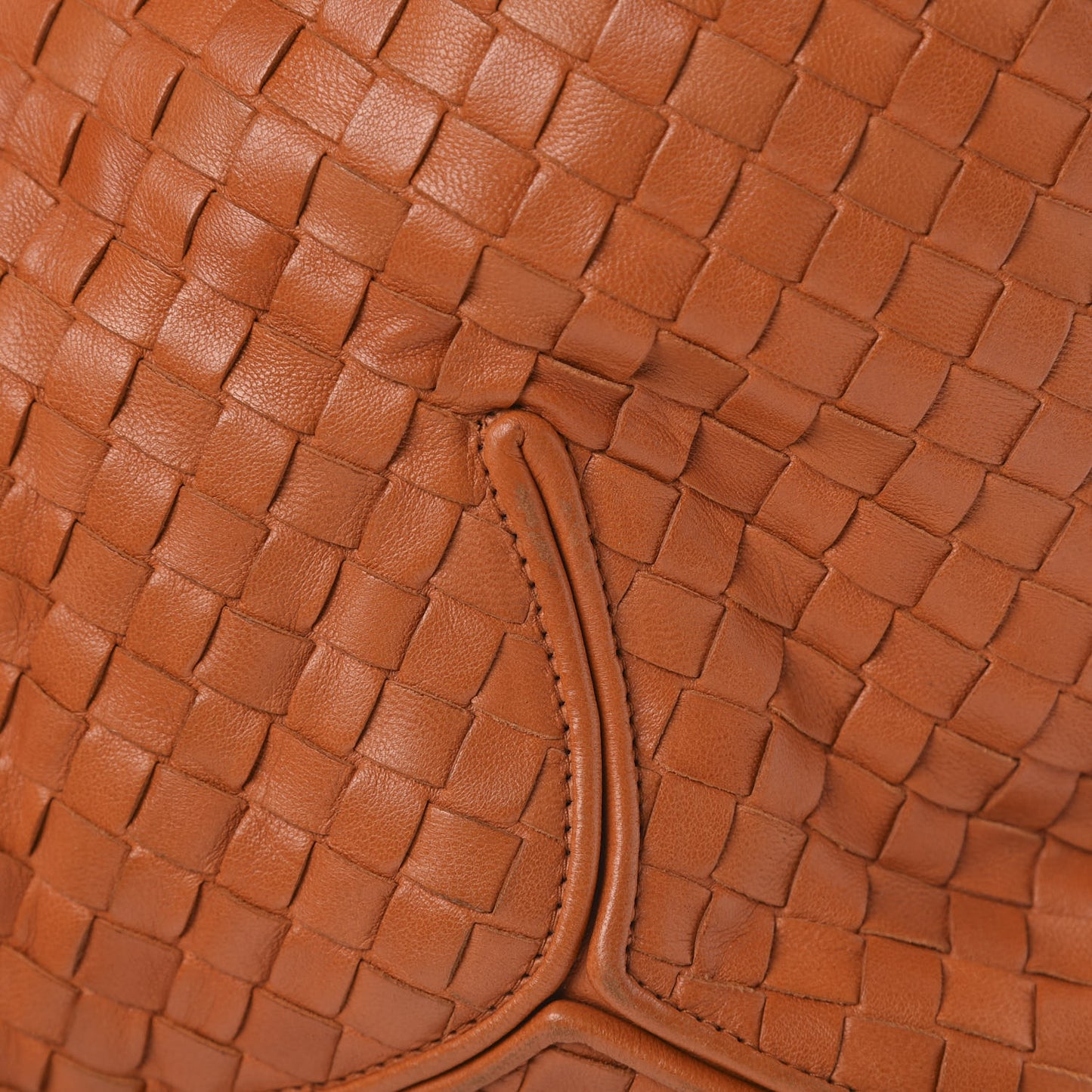 Nappa Intrecciato Ball Hobo Orange