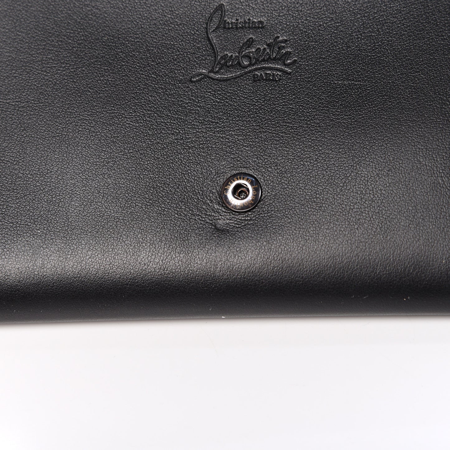 Calfskin Spikes Boudoir Wristlet Black