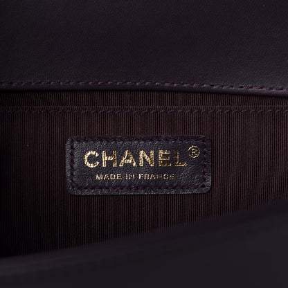 Chanel Lambskin Quilted Medium Boy Flap Purple 7 of 8