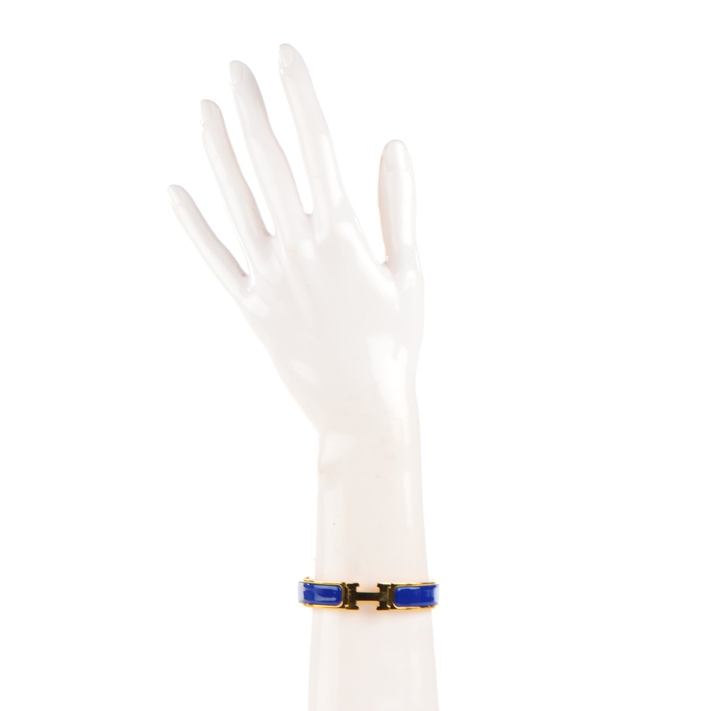 Narrow Enamel Clic Clac H Bracelet PM Royal Bleu