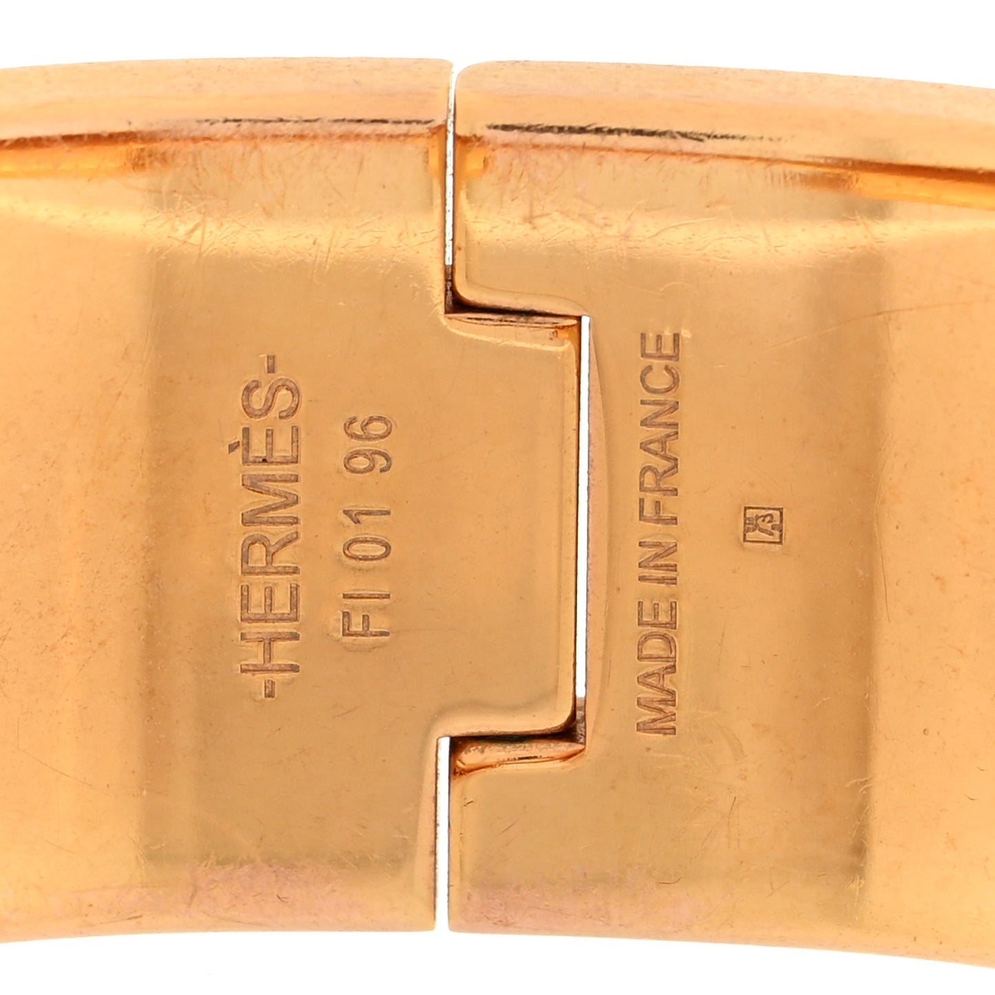 Enamel Wide Clic Clac H Bracelet PM Bleu Canard