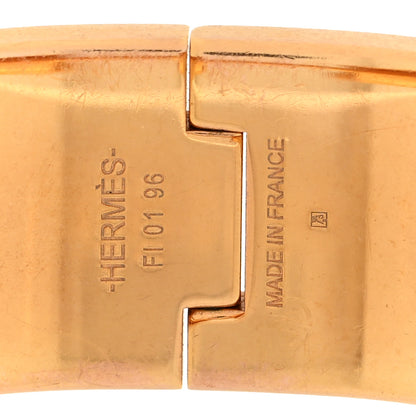 Hermes Enamel Wide Clic Clac H Bracelet PM Bleu Canard 4 of 4