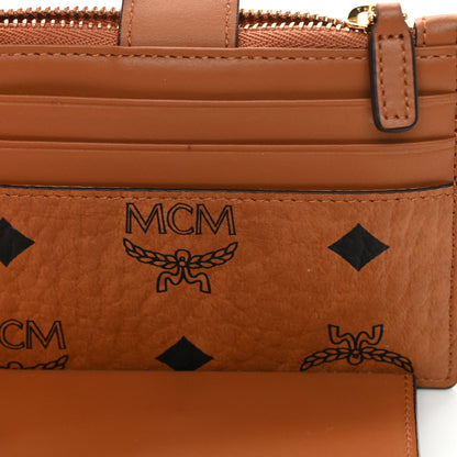 MCM Visetos Patricia Card Case Cognac 9 of 9