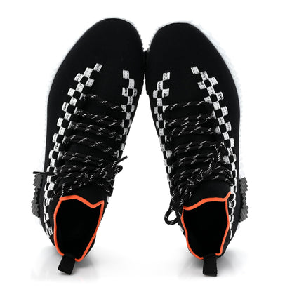 Hermes Knit Bolduc Mens Flex Sneakers 43 Black White 2 of 9