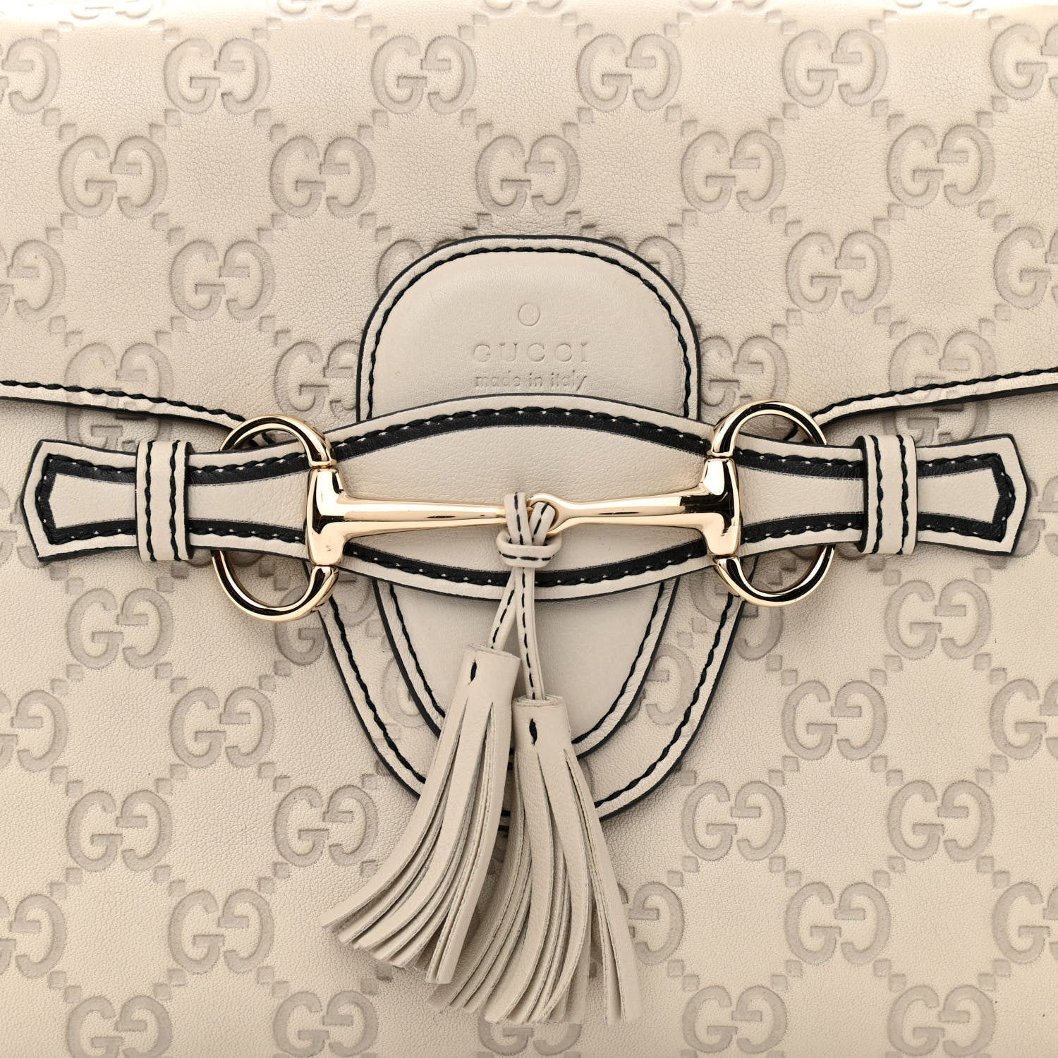 Gucci Guccissima Signature Medium Emily Chain Shoulder Bag Mystic White 8 of 10