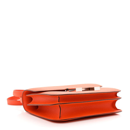 Hermes Epsom Constance 18 Orange Poppy 4 of 11