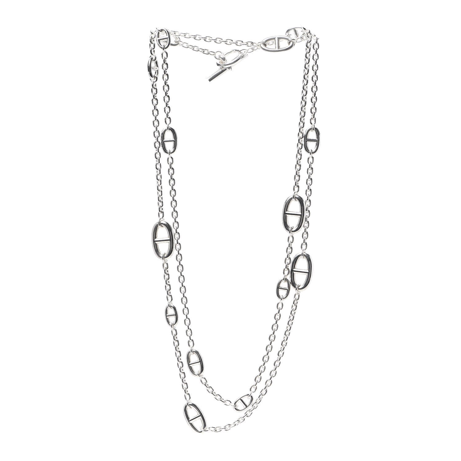 Hermes Sterling Silver Farandole Necklace 120 3 of 5