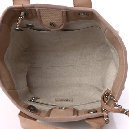 Chanel Mixed Fibers Small Deauville Tote Beige 6 of 12