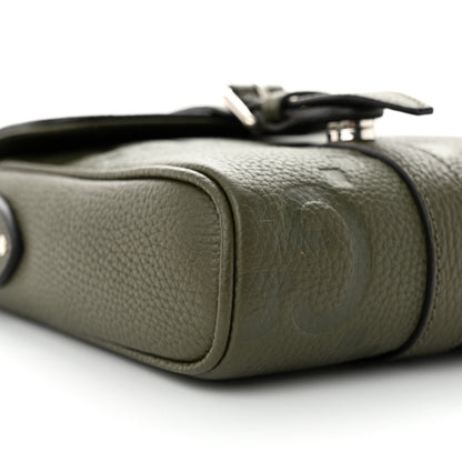 Gucci Piuma Calfskin Jumbo GG Embossed Small Messenger Bag Dark Green 9 of 12