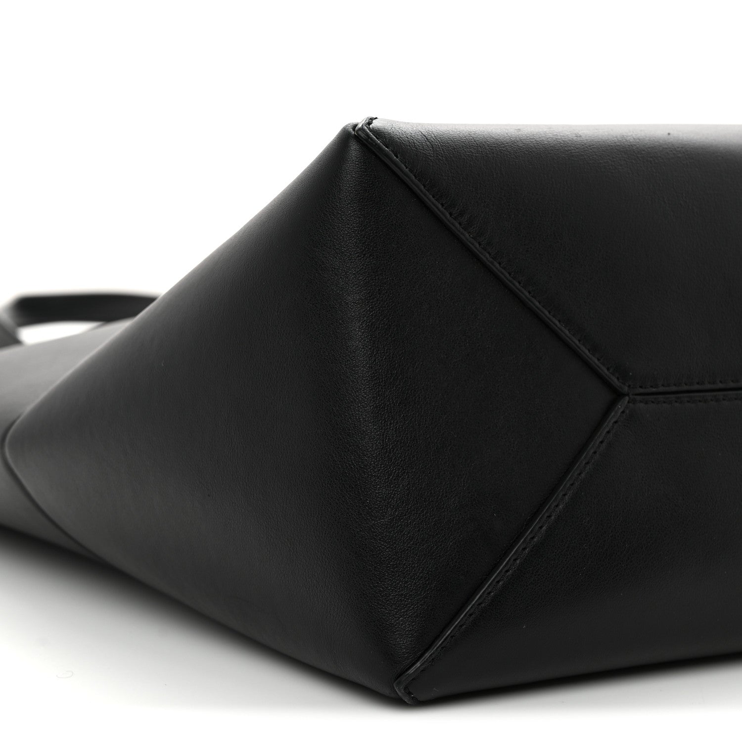 Loewe Shiny Calfskin Medium Puzzle Fold Tote Black 9 of 10