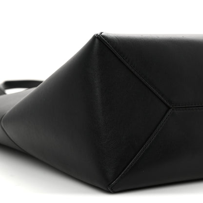Loewe Shiny Calfskin Medium Puzzle Fold Tote Black 9 of 10