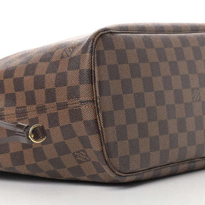 Louis Vuitton Damier Ebene Neo Neverfull MM Rose Ballerine 9 of 12