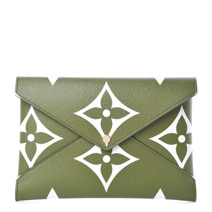 Louis Vuitton Monogram Giant Large Kirigami Pochette Kaki 1 of 10