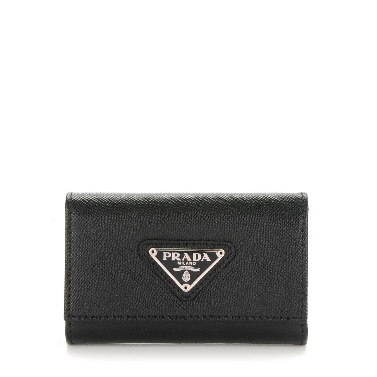 Prada Saffiano 6 Key Holder Nero Black 1 of 6