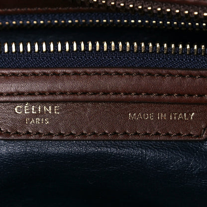 Celine Smooth Calfskin Mini Tri-Color Luggage Navy 9 of 16