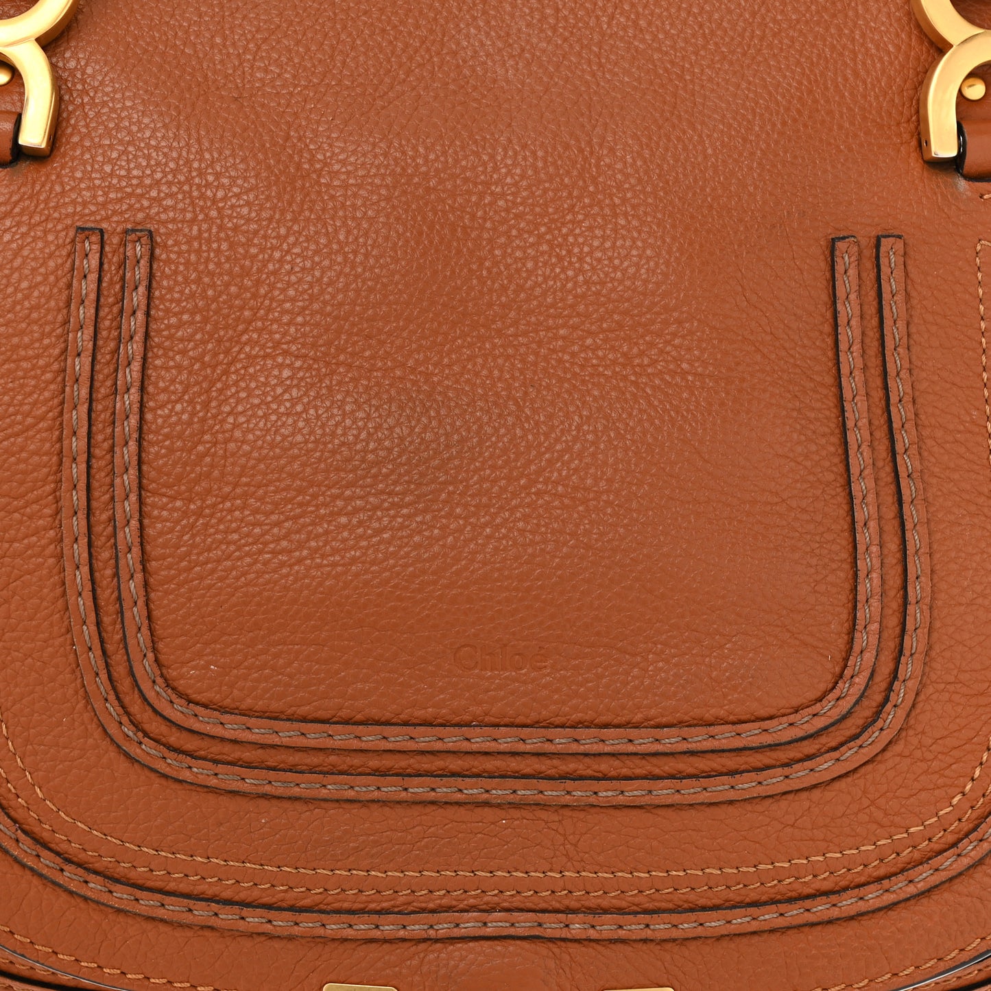Calfskin Medium Marcie Satchel Tan