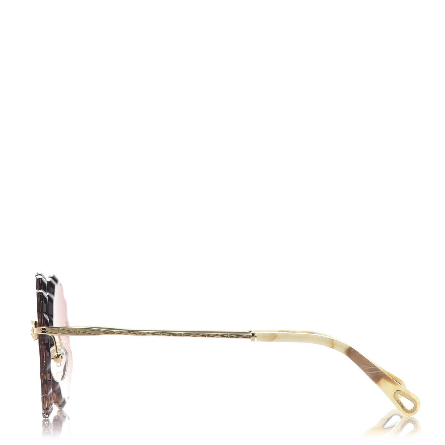 Round Scalloped Rosie Sunglasses CE143S Gold Coral