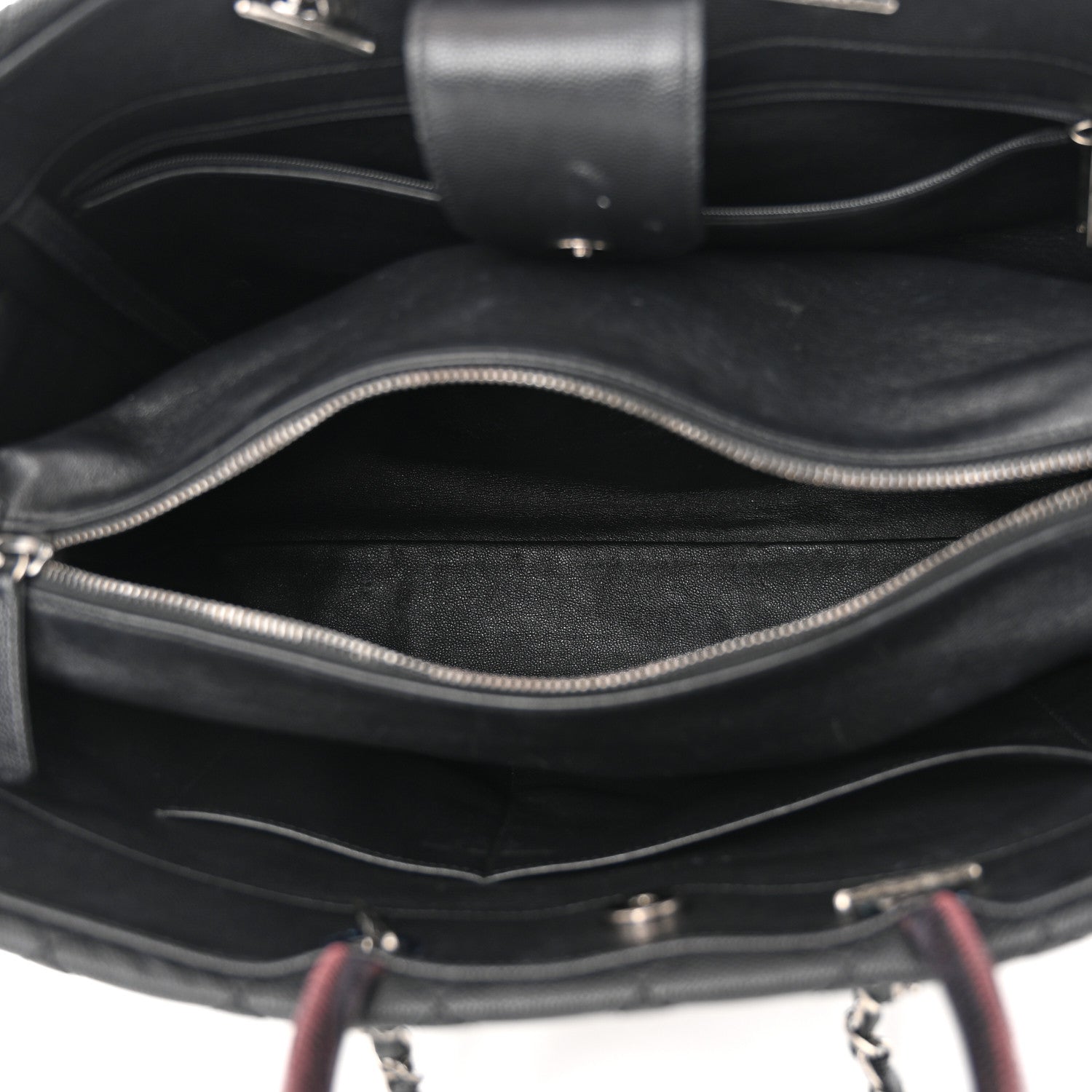 Chanel Caviar Lizard Quilted Large Coco Handle Shopping Tote Black 6 of 15