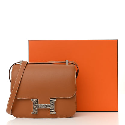 Hermes Grained Monsieur Lizard Constance 24 Gold Ombre 11 of 11