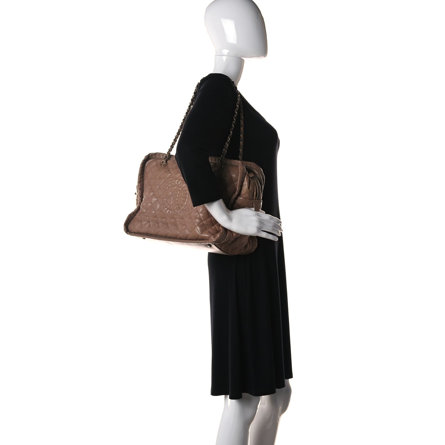 Chanel Calfskin Quilted Istanbul Shoulder Bag Beige 2 of 10