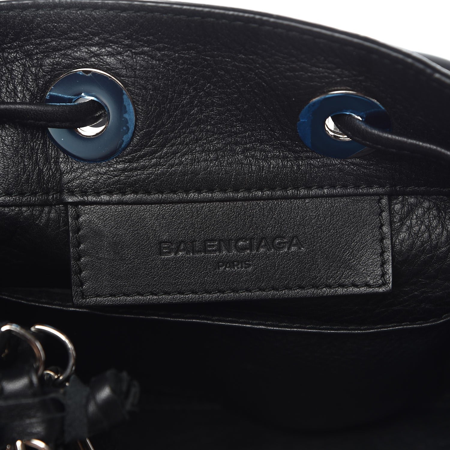 Balenciaga Veau Papier Plate Bucket XS Black 7 of 10