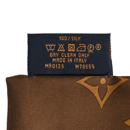 Louis Vuitton Silk Monogram Confidential Bandeau Brown 4 of 4