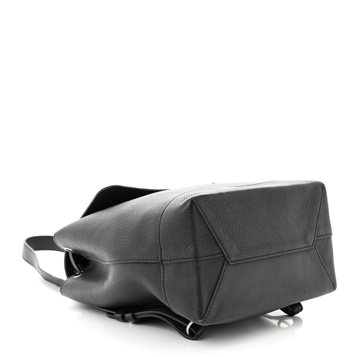 Calfskin Lockme Backpack Black
